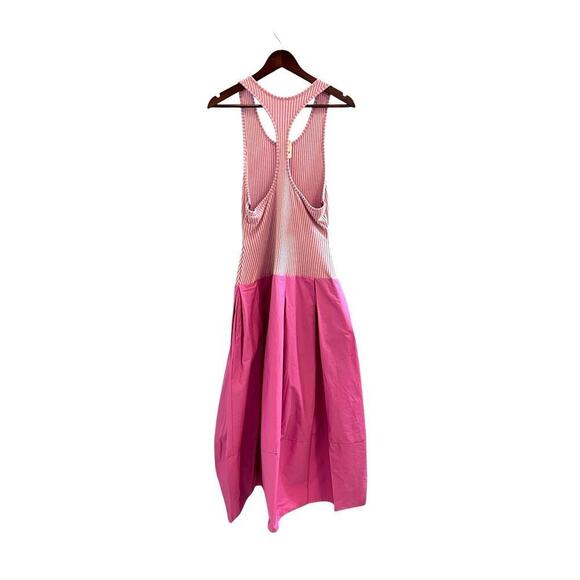 Free People Drops Of Venus Midi Dress Pink Size Large Vacation Spring Summer NWT - Picture 3 of 9